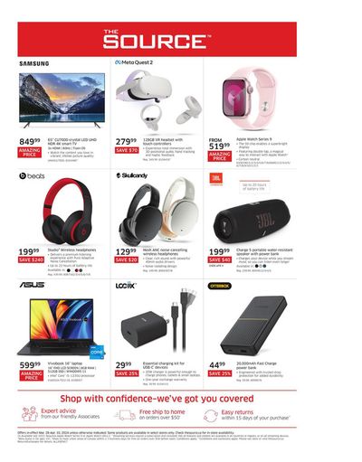 Electronics offers | Weekly Flyer in The Source | 2024-03-28 - 2024-04-10