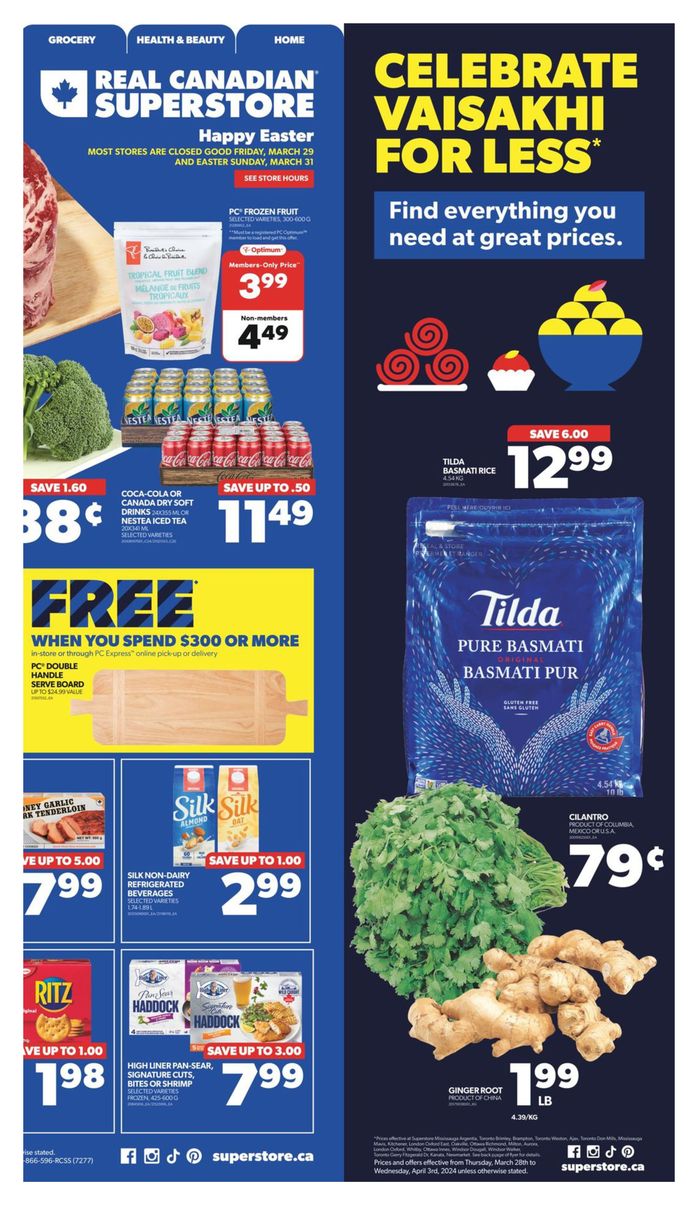 Real Canadian Superstore catalogue in Richmond Hill | Weekly Flyer | 2024-03-28 - 2024-04-03