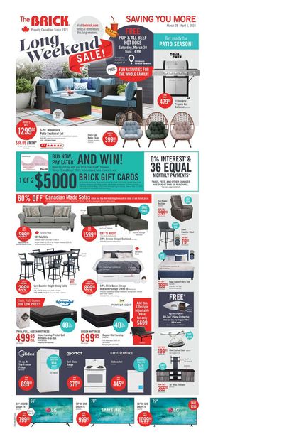 The Brick catalogue in Mississauga | Weekly Flyer | 2024-03-28 - 2024-04-01