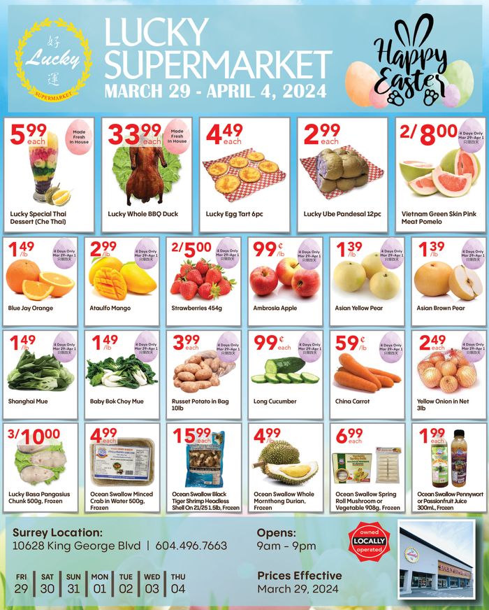 Lucky Supermarket catalogue in Edmonton | Lucky Supermarket flyer | 2024-03-29 - 2024-04-12