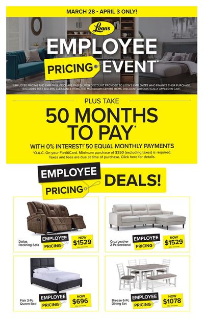 Home & Furniture offers in Gander | Corporate Stores in Leon's | 2024-03-28 - 2024-04-03