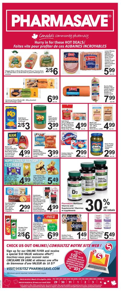 Pharmacy & Beauty offers in Liverpool | Pharmasave weekly flyer in Pharmasave | 2024-03-29 - 2024-04-04