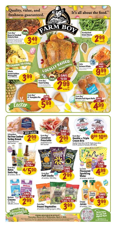 Grocery offers in Hamilton | Farm Boy weekly flyer in Farm Boy | 2024-03-29 - 2024-04-12