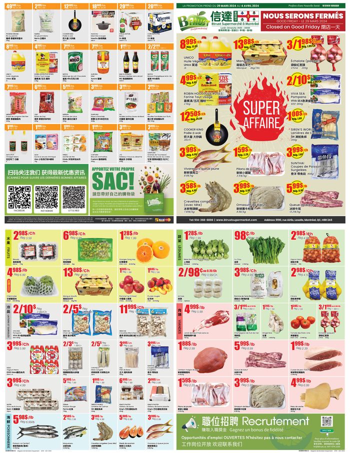Btrust Supermarket catalogue in Mississauga | Btrust Supermarket flyer | 2024-03-29 - 2024-04-12