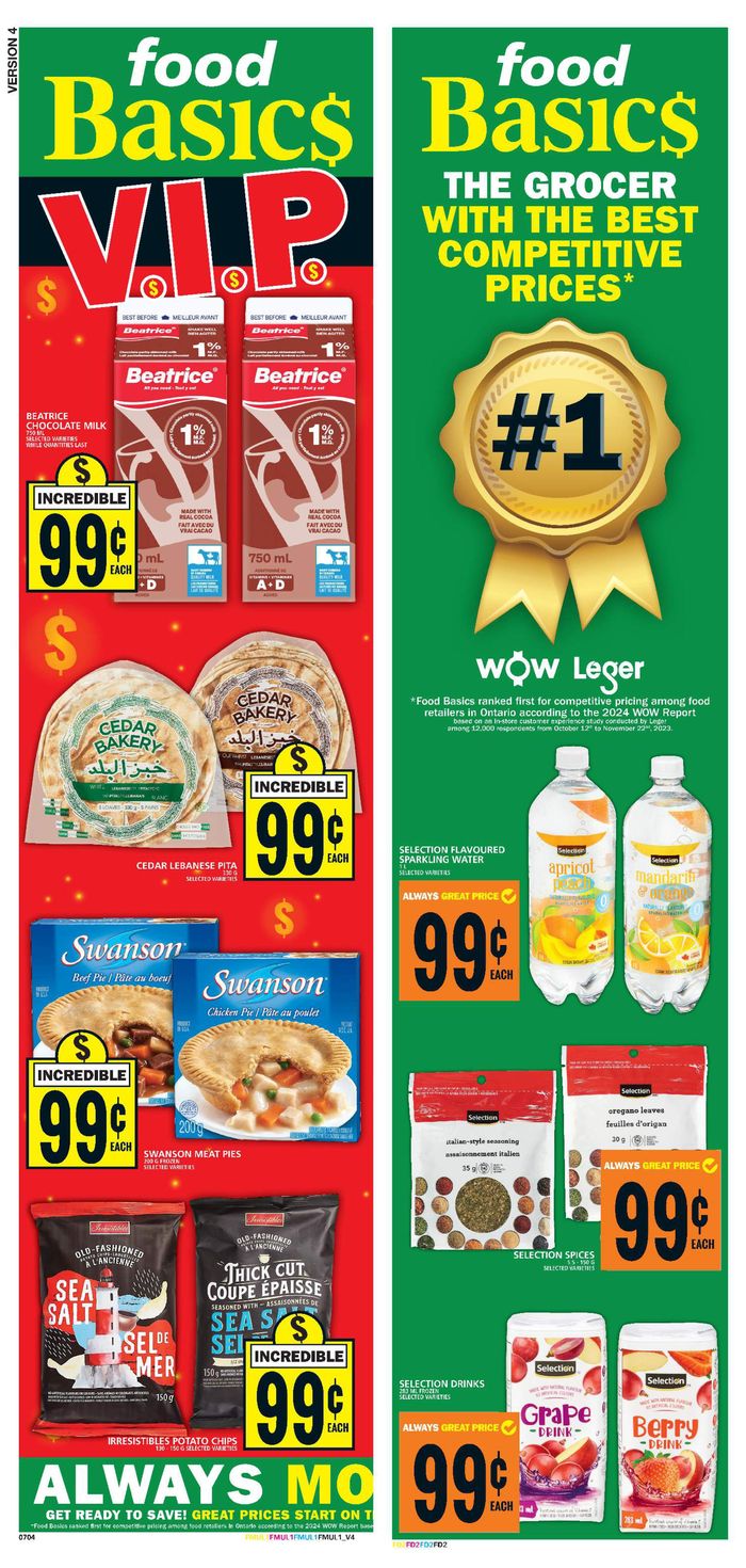 Food Basics Mississauga 3476 Glen Erin Drive Flyers & Opening hours