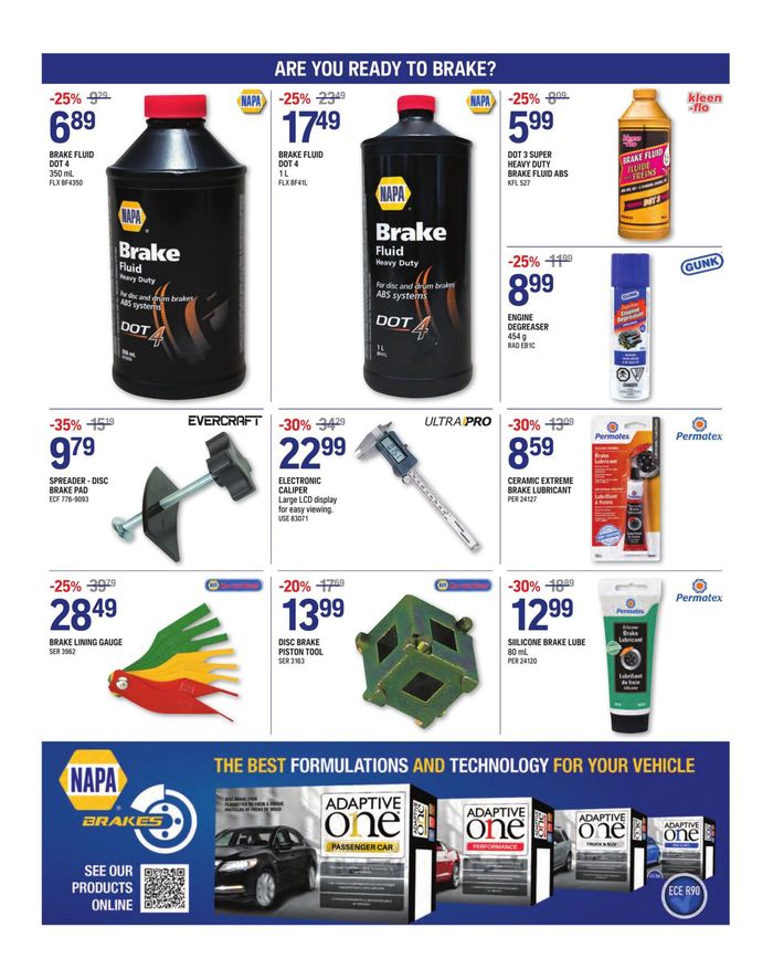 NAPA Auto Parts catalogue in Red Deer | Flyer | 2024-04-01 - 2024-04-30
