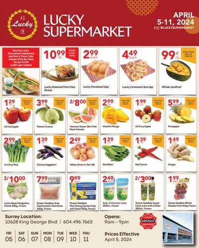 Lucky Supermarket catalogue in Vancouver | Lucky Supermarket Weekly flyer | 2024-04-05 - 2024-04-19