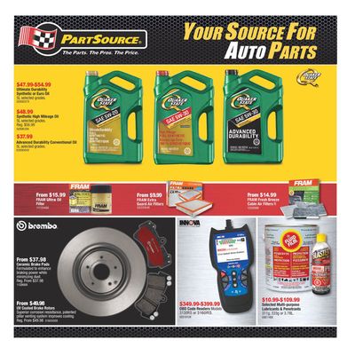 Automotive offers in Peterborough | YOUR SOURCE FOR AUTO PARTS in Part Source | 2024-04-05 - 2024-04-19