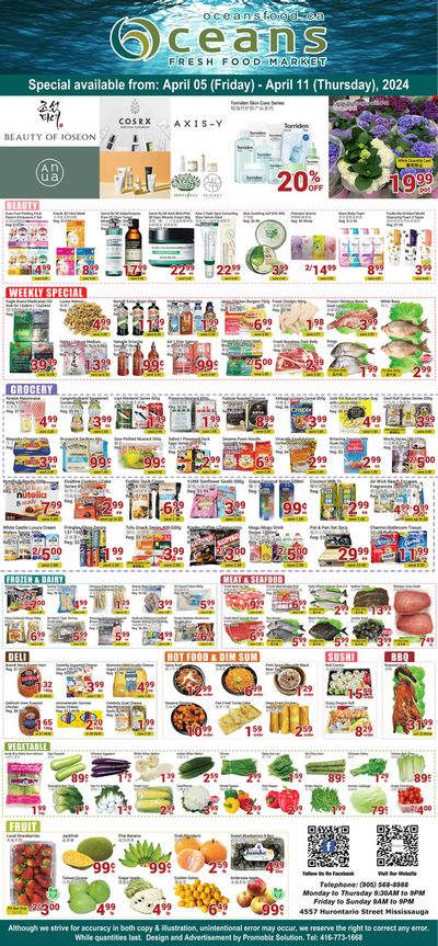 Oceans Fresh Food Market catalogue in Mississauga | Oceans Fresh Food Market Weekly special | 2024-04-05 - 2024-04-19
