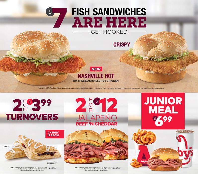 Arbys catalogue in Windsor (Ontario) | Special Offers | 2024-04-05 - 2024-04-19
