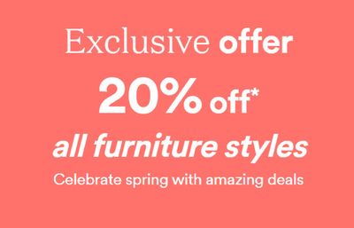 Home & Furniture offers in Saint-Jean-sur-Richelieu | 20% Off All Furniture Styles in Bouclair Home | 2024-04-05 - 2024-04-19