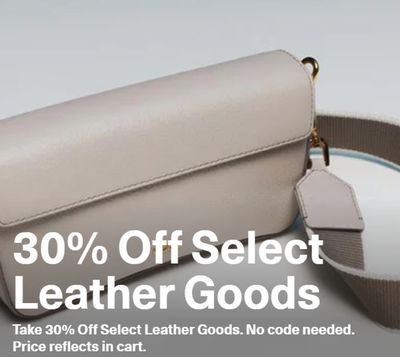 Clothing, Shoes & Accessories offers | 30% Off Select Learther Goods in ECCO | 2024-04-05 - 2024-04-19