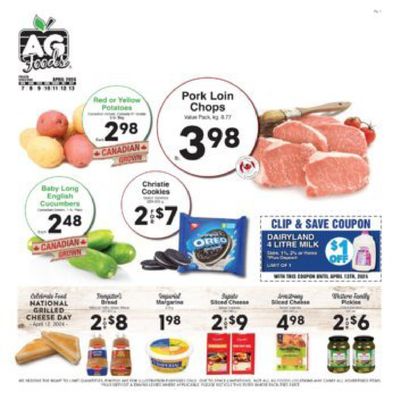 Grocery offers in Red Deer | AG Foods weekly flyer in AG Foods | 2024-04-08 - 2024-04-22