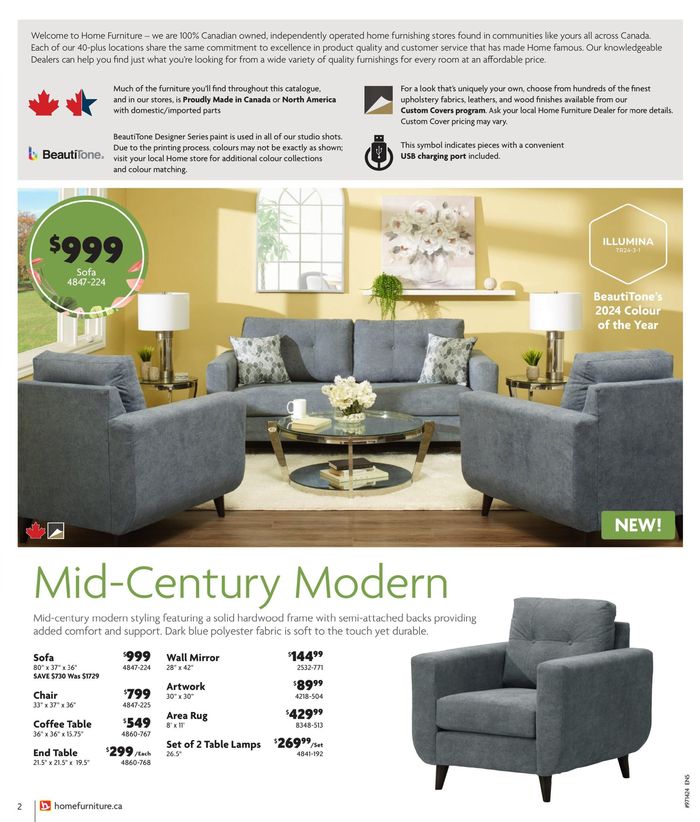 Home Furniture catalogue in Toronto | Spring Savings 2024 | 2024-04-08 - 2024-04-28