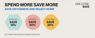 Clothing, Shoes & Accessories offers in Toronto | Spend More Save More in Hudson's Bay | 2024-04-08 - 2024-04-22