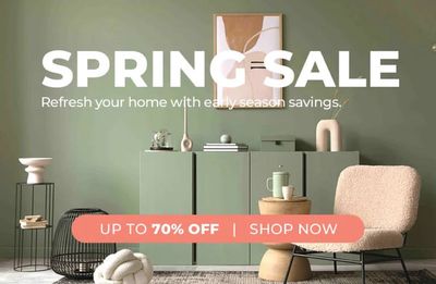 Home & Furniture offers in Ottawa | Spring Sale Up To 70% Off in Modern Furniture | 2024-04-08 - 2024-04-22