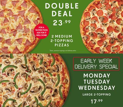 Restaurants offers in Richmond Hill | EARLY WEEK DELIVERY SPECIAL in Pizza Nova | 2024-04-08 - 2024-04-22
