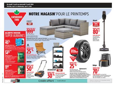 Canadian Tire catalogue in Saint-Joseph-de-Beauce | Canadian Tire weekly flyer | 2024-04-11 - 2024-04-17