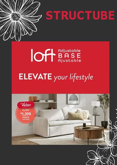 Home & Furniture offers in Ottawa | Elevate Your Lifestyle in Structube | 2024-04-09 - 2024-04-18