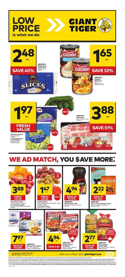 Giant Tiger catalogue in Fredericton | Weekly Flyer | 2024-04-10 - 2024-04-16