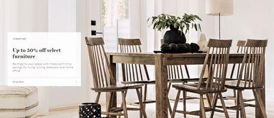 Home & Furniture offers in Ottawa | Up To 50% Off Select Furniture in Urban Barn | 2024-04-09 - 2024-04-23