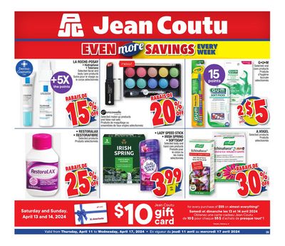 Pharmacy & Beauty offers in Sorel-Tracy | More Savings Flyer in Jean Coutu | 2024-04-11 - 2024-04-17