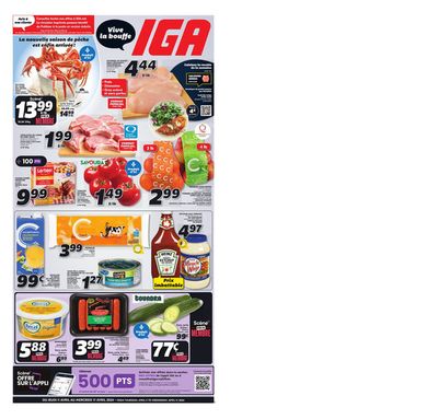 IGA catalogue in Ascot Corner | Quebec | 2024-04-11 - 2024-04-17