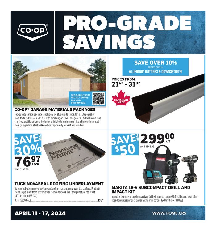 Co-op Home Centre catalogue in Kindersley | Pro-Grade Savings | 2024-04-11 - 2024-04-17