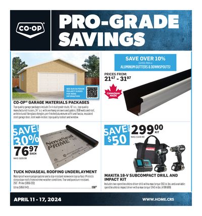 Home & Furniture offers in Weyburn | Pro-Grade Savings in Co-op Home Centre | 2024-04-11 - 2024-04-17