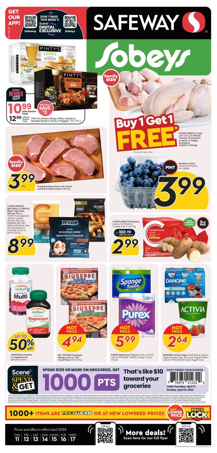 Sobeys catalogue in Barrie | Safeway Sobeys Weekly ad | 2024-04-11 - 2024-04-17