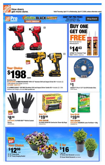 Home Depot catalogue in Toronto | Weekly Flyer_CP | 2024-04-11 - 2024-04-17