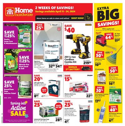 Home Hardware catalogue in Saint-Hyacinthe | Home Hardware weekly flyer | 2024-04-11 - 2024-04-24