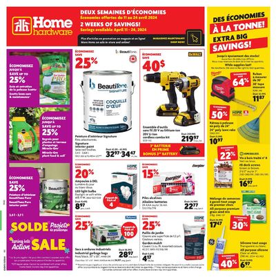 Home Hardware catalogue in Victoria BC | DES ÉCONOMIES À LA TONNE! | 2024-04-11 - 2024-04-24
