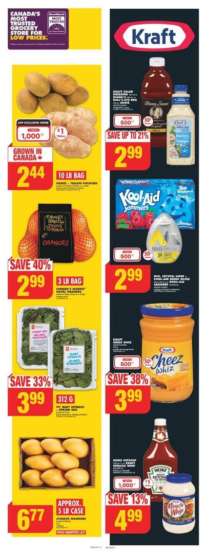 Grocery offers in Deseronto | No Frills Weekly ad in No Frills | 2024-04-11 - 2024-04-17