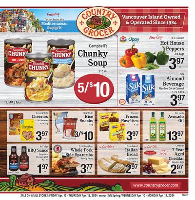 Grocery offers in Nanaimo | Country Grocer weekly flyer in Country Grocer | 2024-04-11 - 2024-04-25