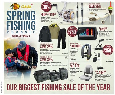 Sport offers in Ottawa | Spring Fishing in Bass Pro Shop | 2024-04-11 - 2024-05-01