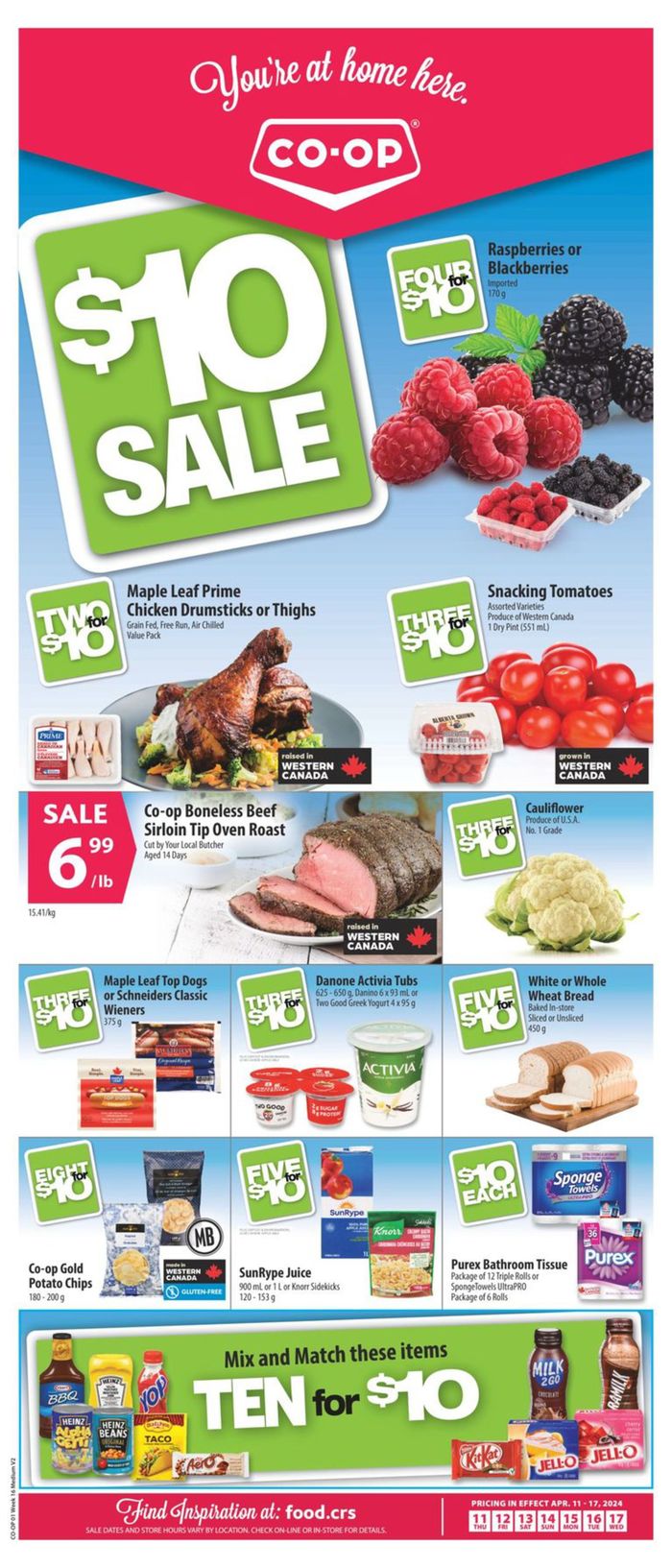 Co-op Food catalogue in Regina | $10 Sale | 2024-04-11 - 2024-04-17