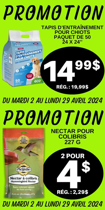 Grocery offers in La Pocatière | Korvette Promotion in Korvette | 2024-04-11 - 2024-04-29