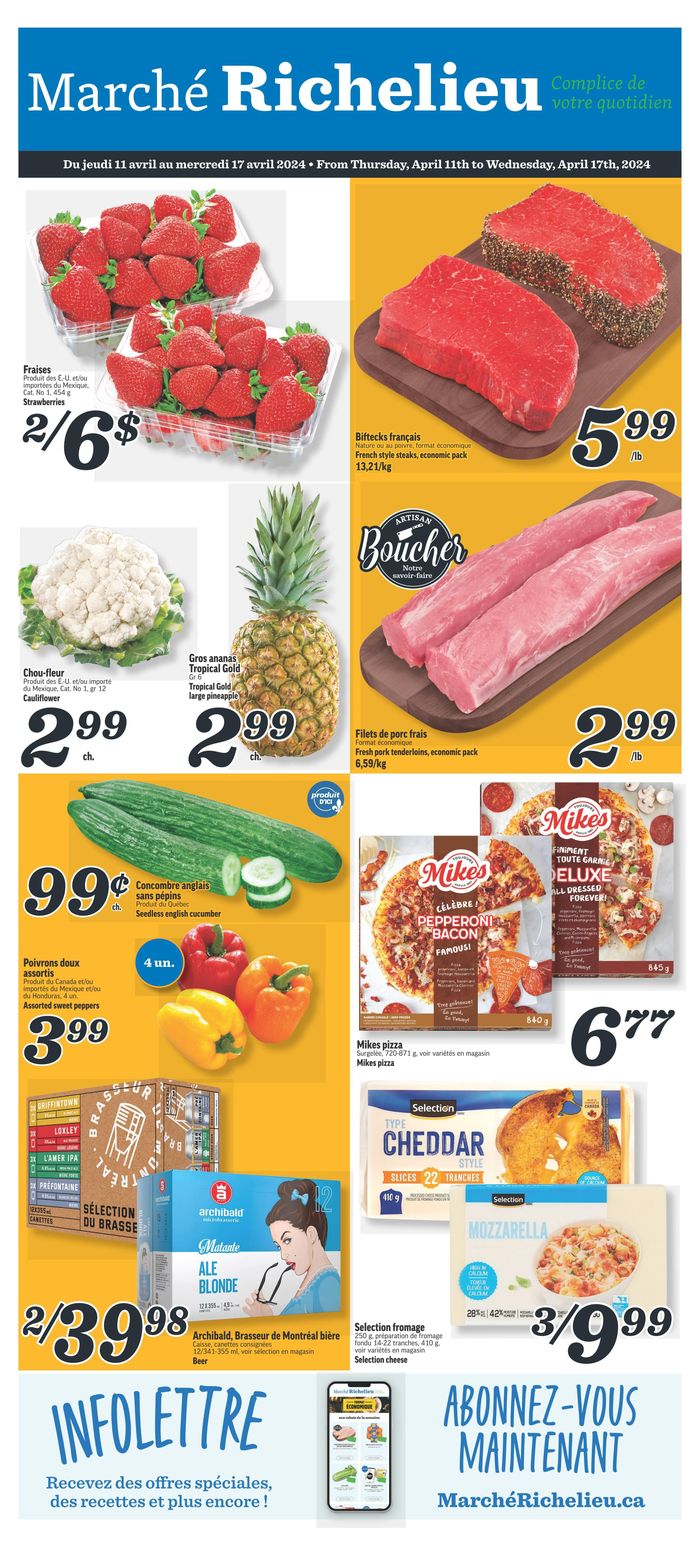 Marché Richelieu catalogue in North York | Weekly Specials | 2024-04-11 - 2024-04-17