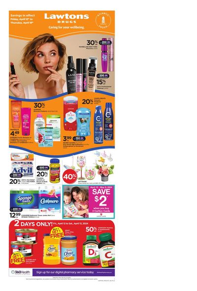 Lawtons Drugs catalogue in Fredericton | Weekly Ad | 2024-04-12 - 2024-04-18