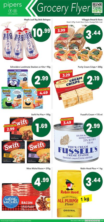Grocery offers in Petty Harbour-Maddox Cove | Pipers Grocery Flyer in Pipers | 2024-04-12 - 2024-04-26