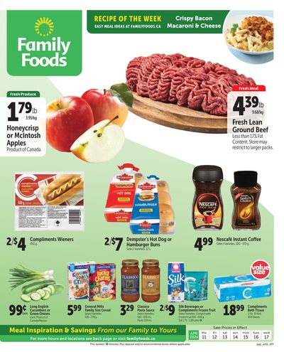 Grocery offers in Thompson | Family Foods weekly flyer in Family Foods | 2024-04-12 - 2024-04-26