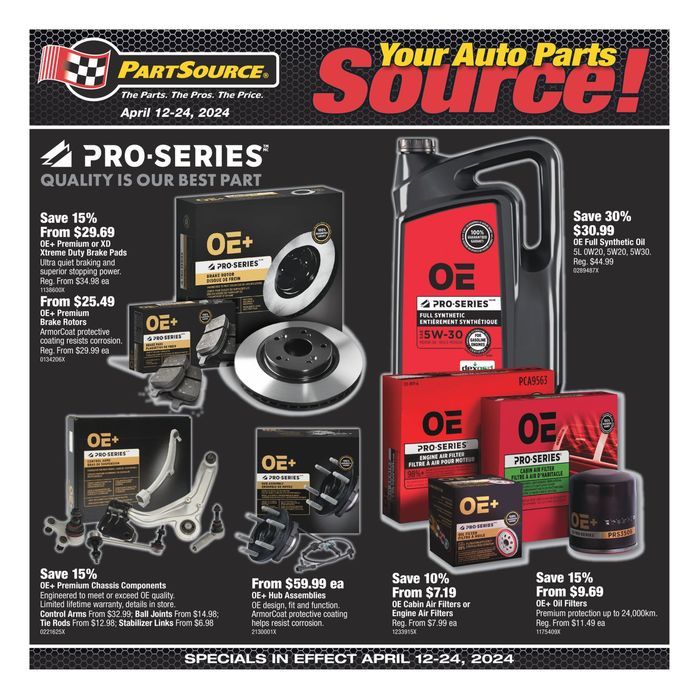 Part Source catalogue in St. Catharines | Your Auto Parts Source | 2024-04-12 - 2024-04-26