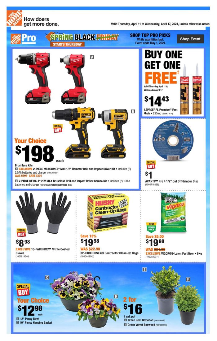 Home Depot catalogue in Guelph | Weekly Flyer_CP | 2024-04-11 - 2024-04-17