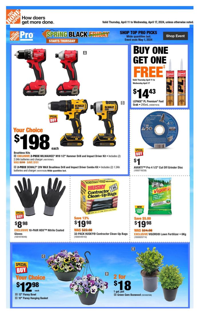 Home Depot catalogue in Saint-Jérôme | Weekly Flyer_CP | 2024-04-11 - 2024-04-17