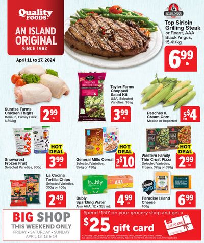 Quality Foods catalogue in Courtenay | Quality Foods Weekly Advertised Specials | 2024-04-11 - 2024-04-17