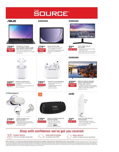 Electronics offers in Bolton | Weekly Flyer in The Source | 2024-04-11 - 2024-04-24