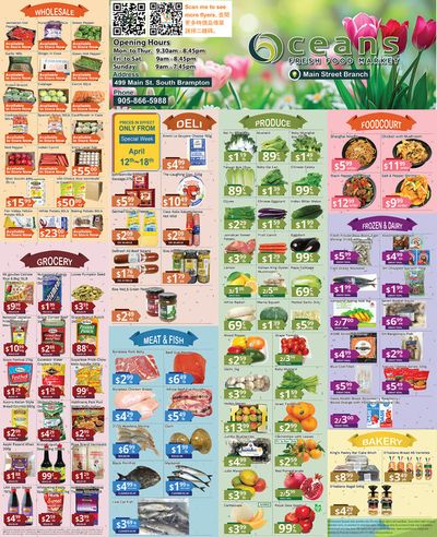Oceans Fresh Food Market catalogue in Mississauga | Oceans Fresh Food Market Main Street Branch | 2024-04-12 - 2024-04-26