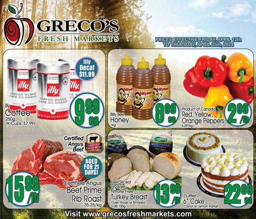 Greco's Fresh Markets catalogue in Toronto | Weekly Specials | 2024-04-12 - 2024-04-25