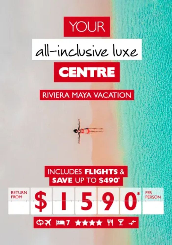 Flight Centre catalogue in Kitchener | RIVIERA MAYA VACATION | 2024-04-12 - 2024-04-26